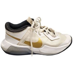 Nike Air Zoom Crossover GS Basketball Shoes Youth 4.5 White Tan Black DC5216-100
